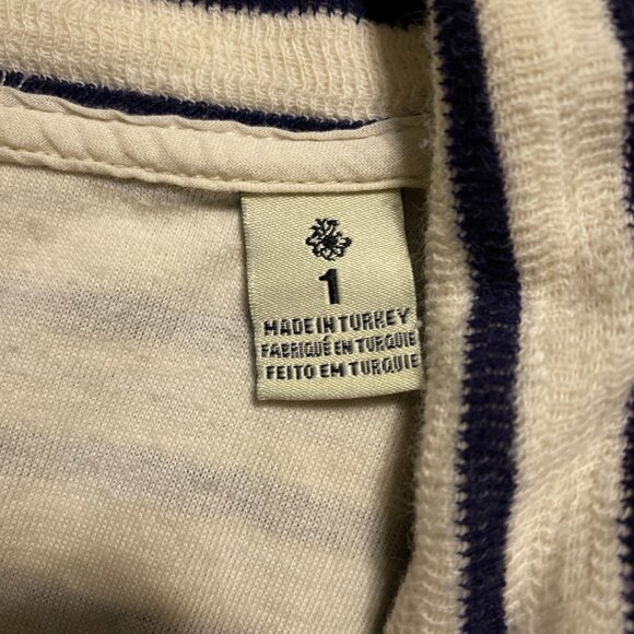 Women’s Maison Scotch & Soda NOMADE Strip Open-Front Cardigan Cream-White 1 - Picture 5 of 7